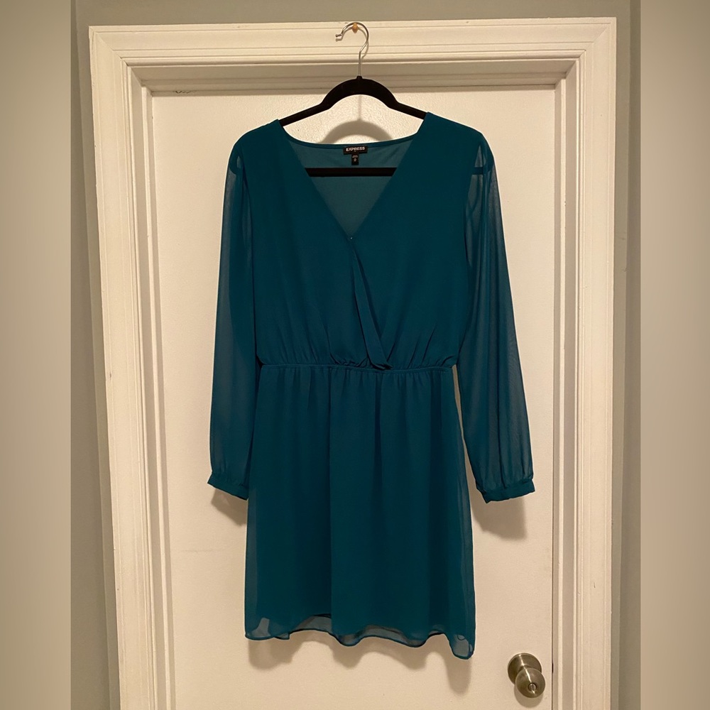 Long sleeve mini dress